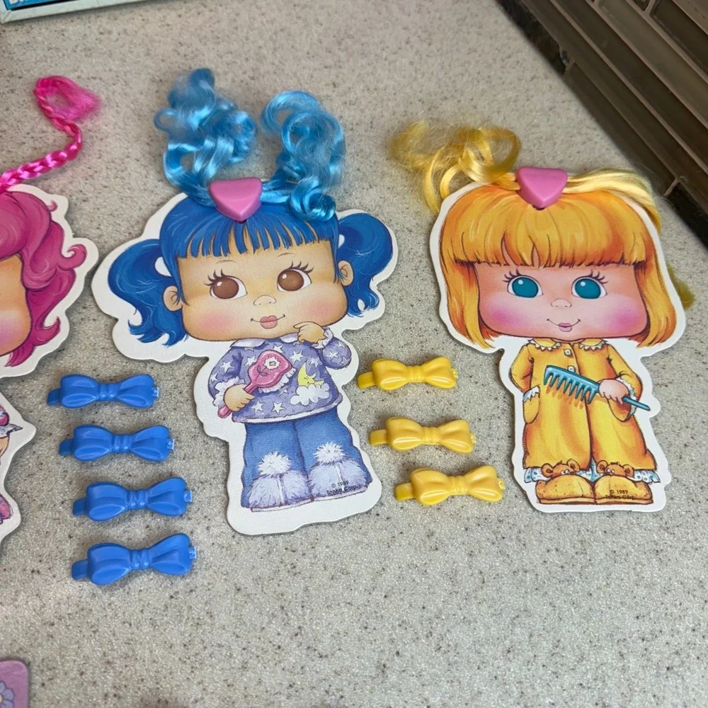 VTG 1989 Pigtails & Ponytails The Comb 'n' Curl Matching Game Parker Brothers